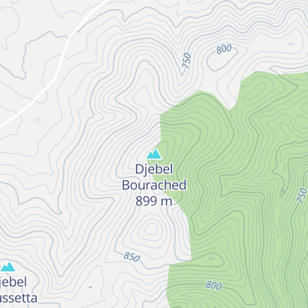 Map of Djebel Bourached