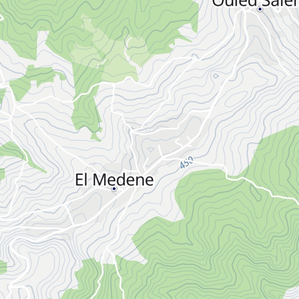 Map of Draa el Madah