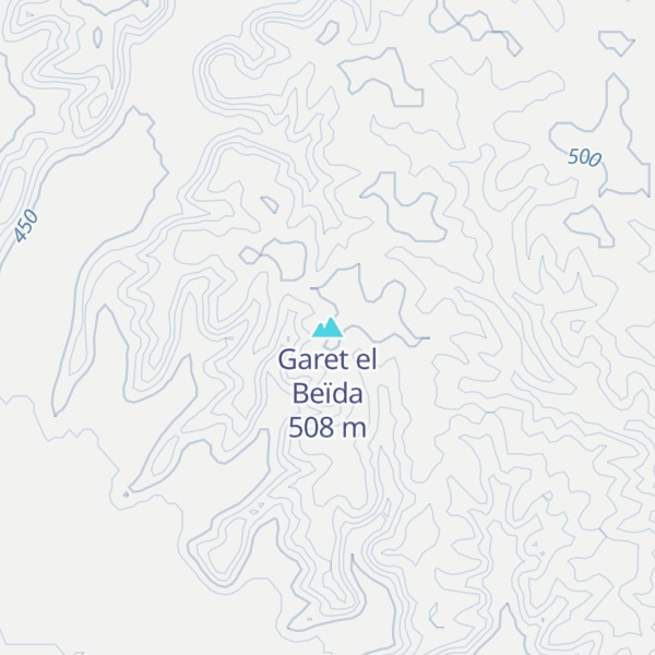 Map of Garet el Beïda