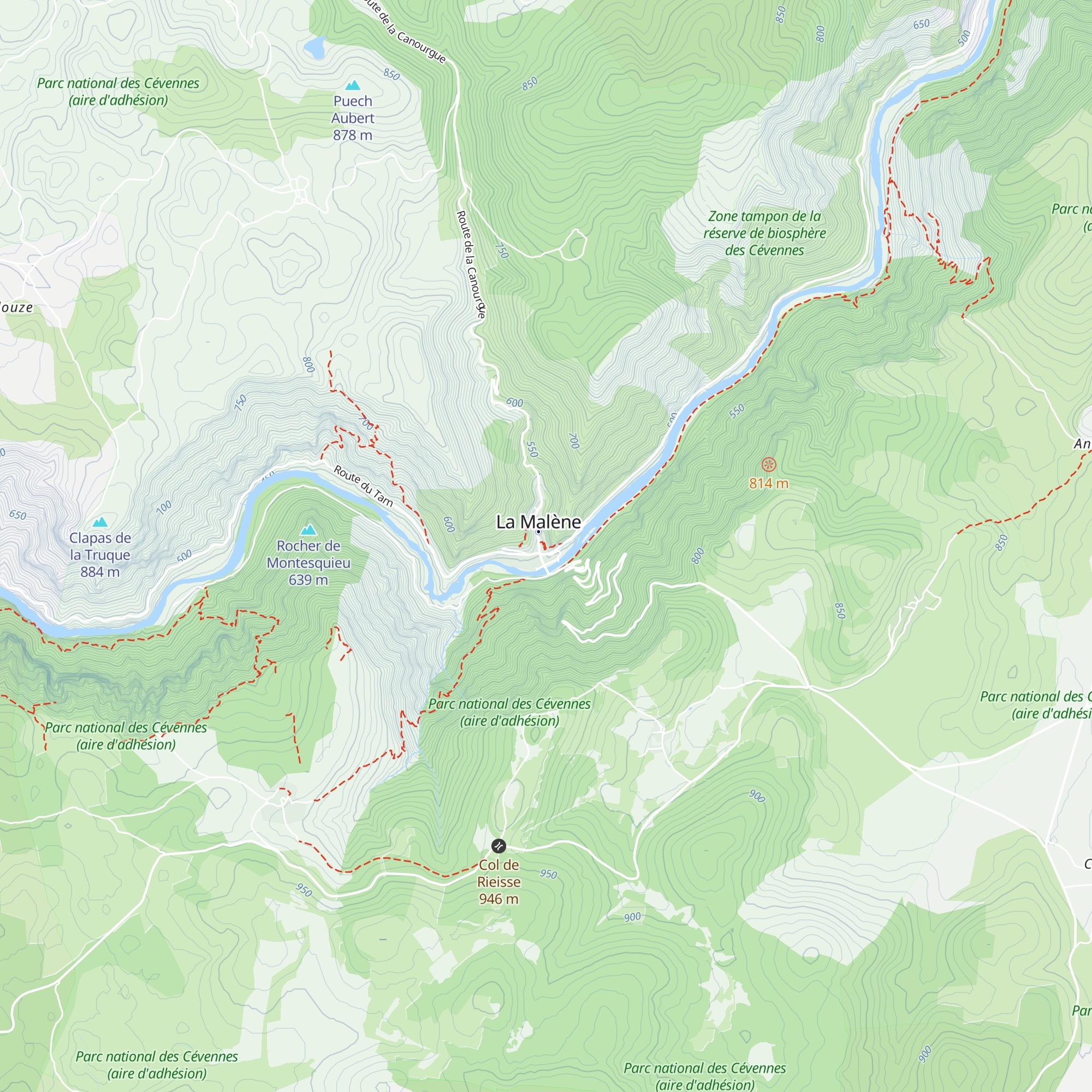 Gîte du Barry map