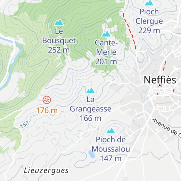 Map of La Grangeasse