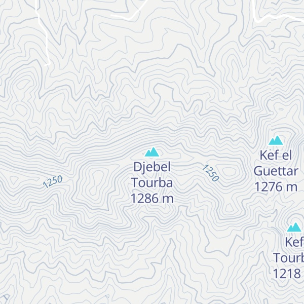 Map of Djebel Tourba