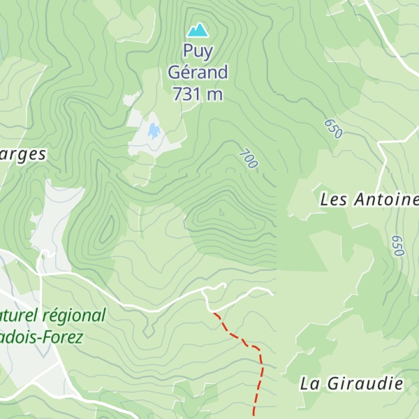 Map of Puy de Baine