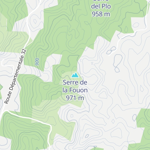Map of Serre de la Fouon