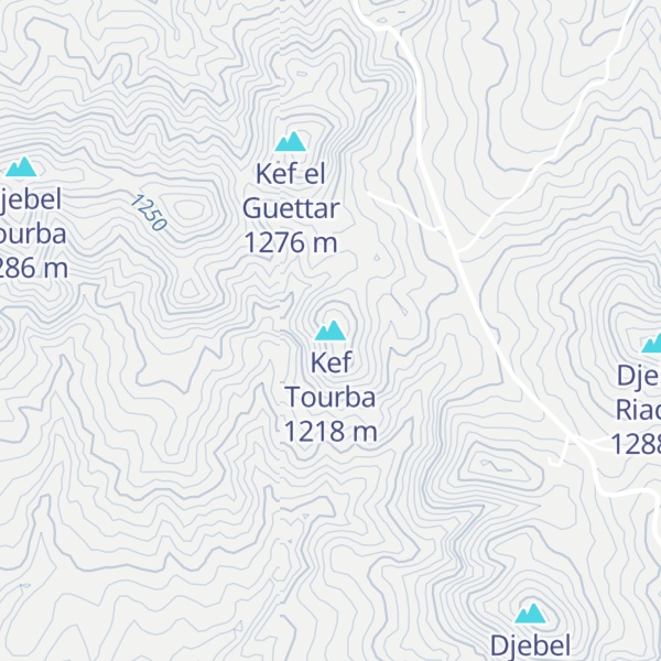 Map of Kef Tourba