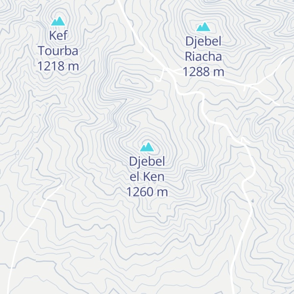 Map of Djebel el Ken