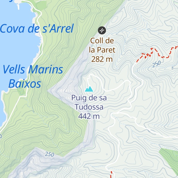 Map of Puig de sa Tudossa