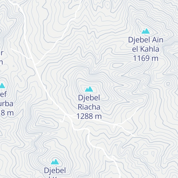 Map of Djebel Riacha