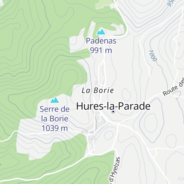 Map of Gîte La Borie
