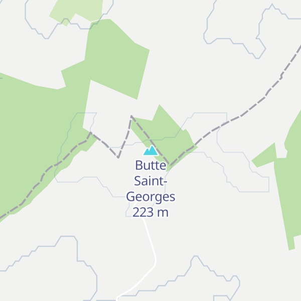Map of Butte Saint-Georges