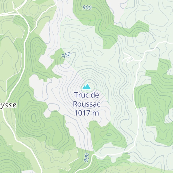 Map of Truc de Roussac