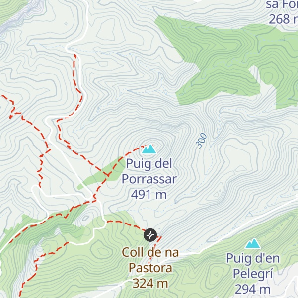 Map of Puig del Porrassar