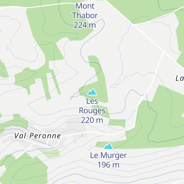 Map of Les Rouges