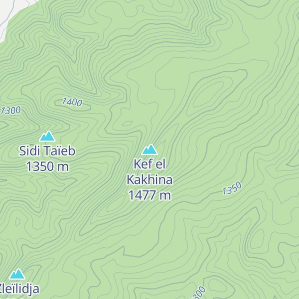 Map of Kef el Kakhina