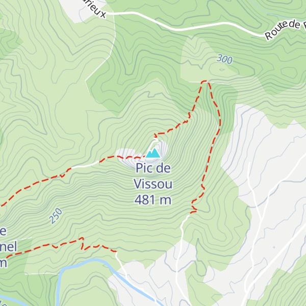 Map of Pic de Vissou