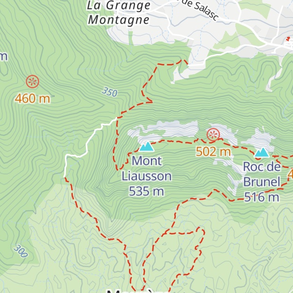 Map of Mont Liausson