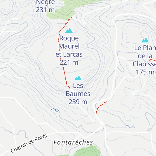 Map of Les Baumes