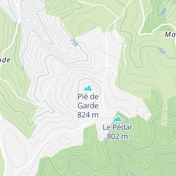 Map of Pié de Garde
