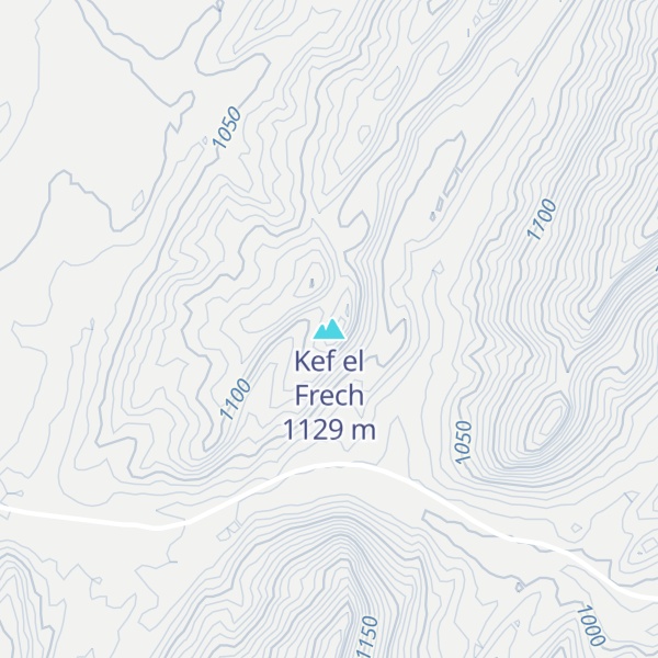 Map of Kef el Frech