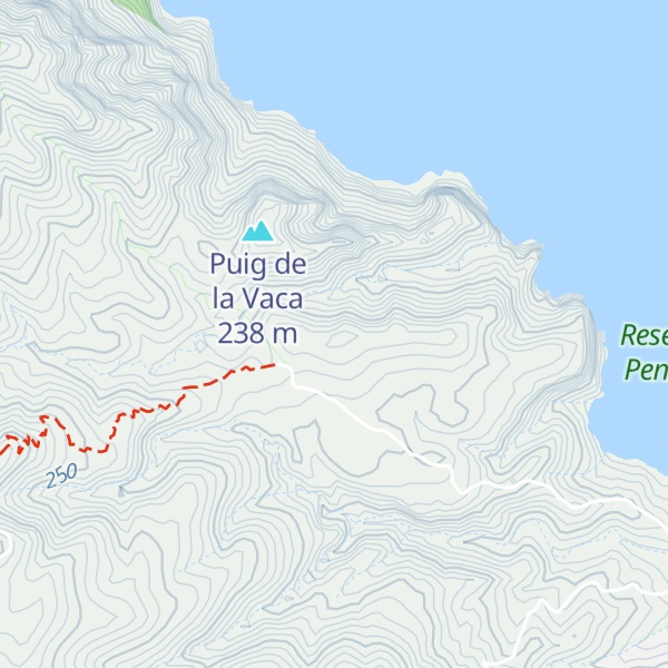 Map of Penya Roja
