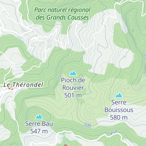 Map of Pioch de Rouvier