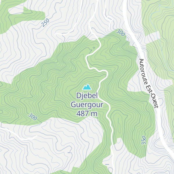 Map of Djebel Guergour