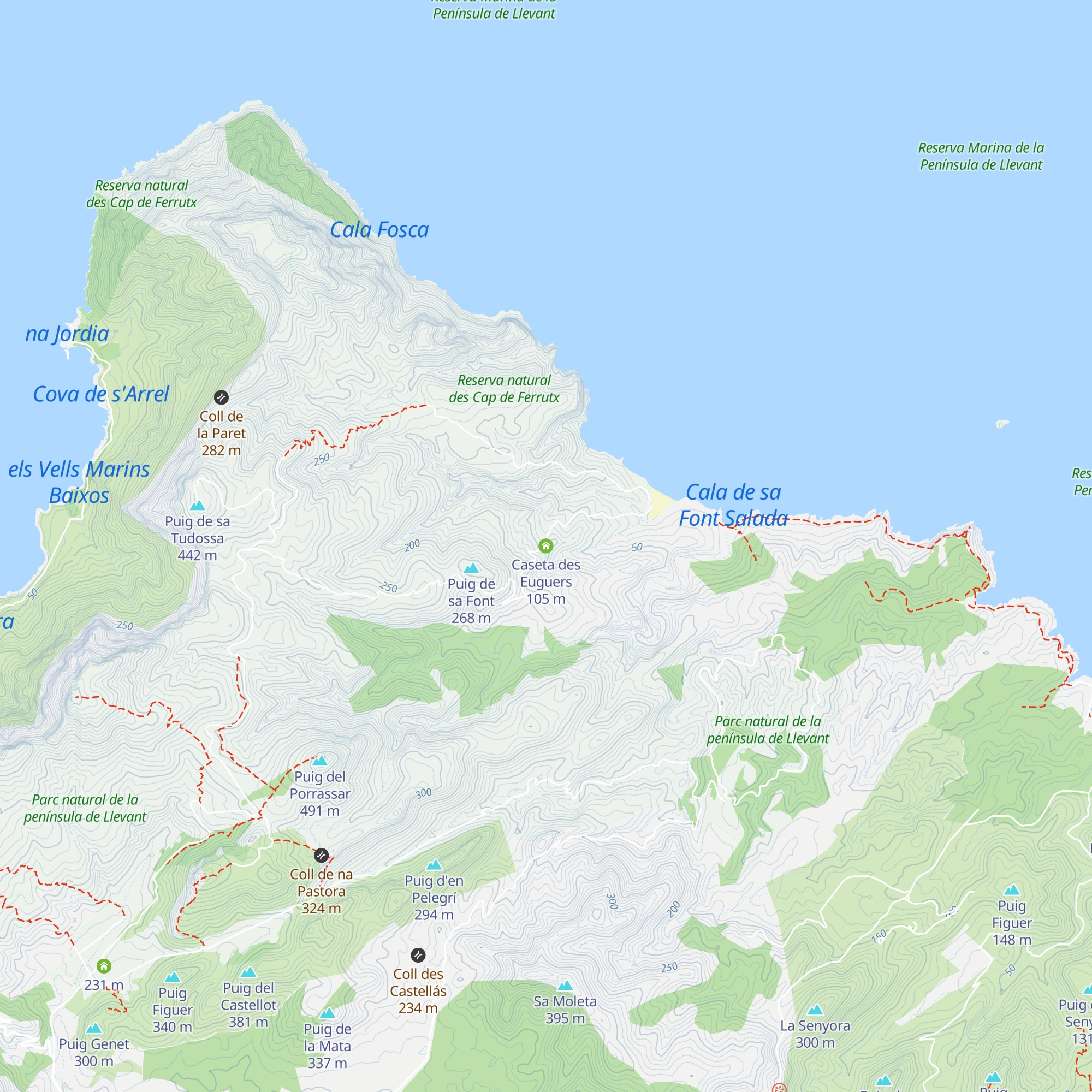 Caseta des Euguers map