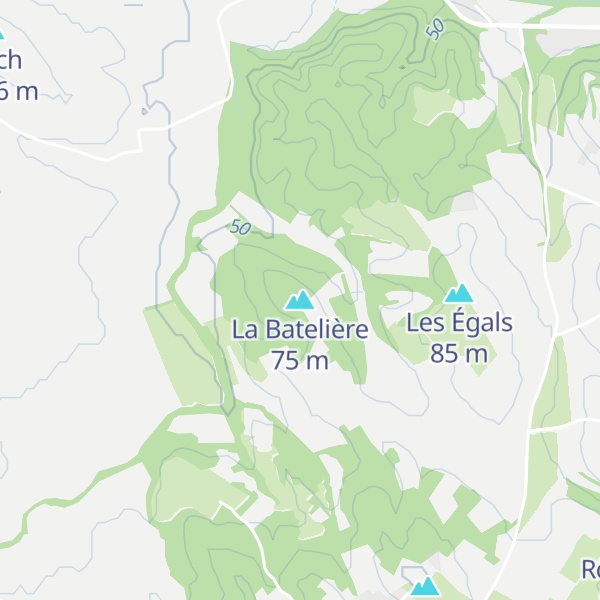 Map of La Batelière