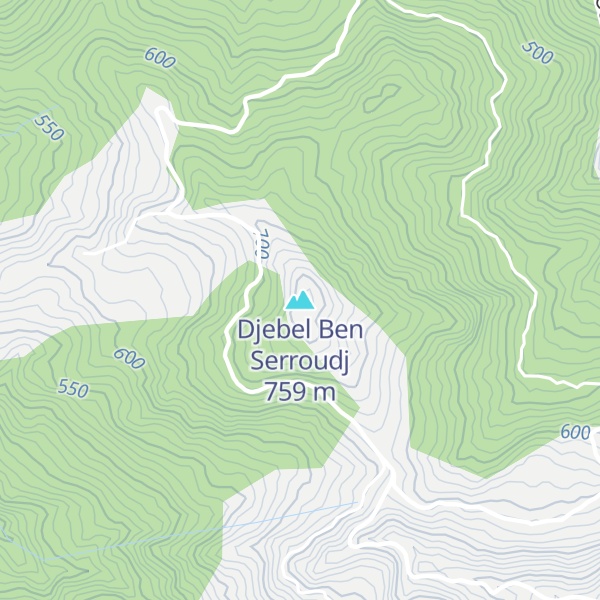 Map of Djebel Ben Serroudj