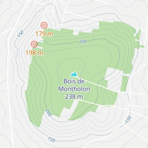 Map of Bois de Montholon
