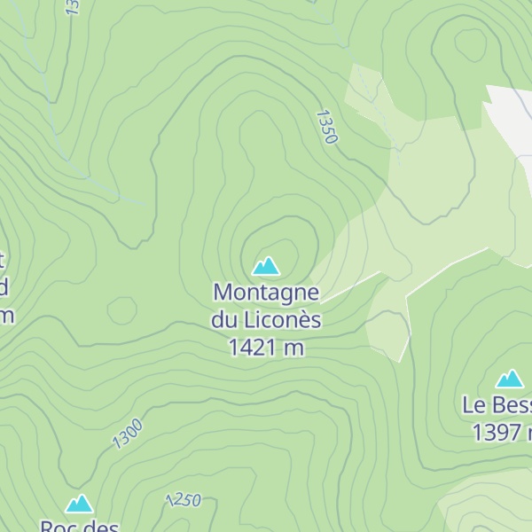 Map of Montagne du Liconès