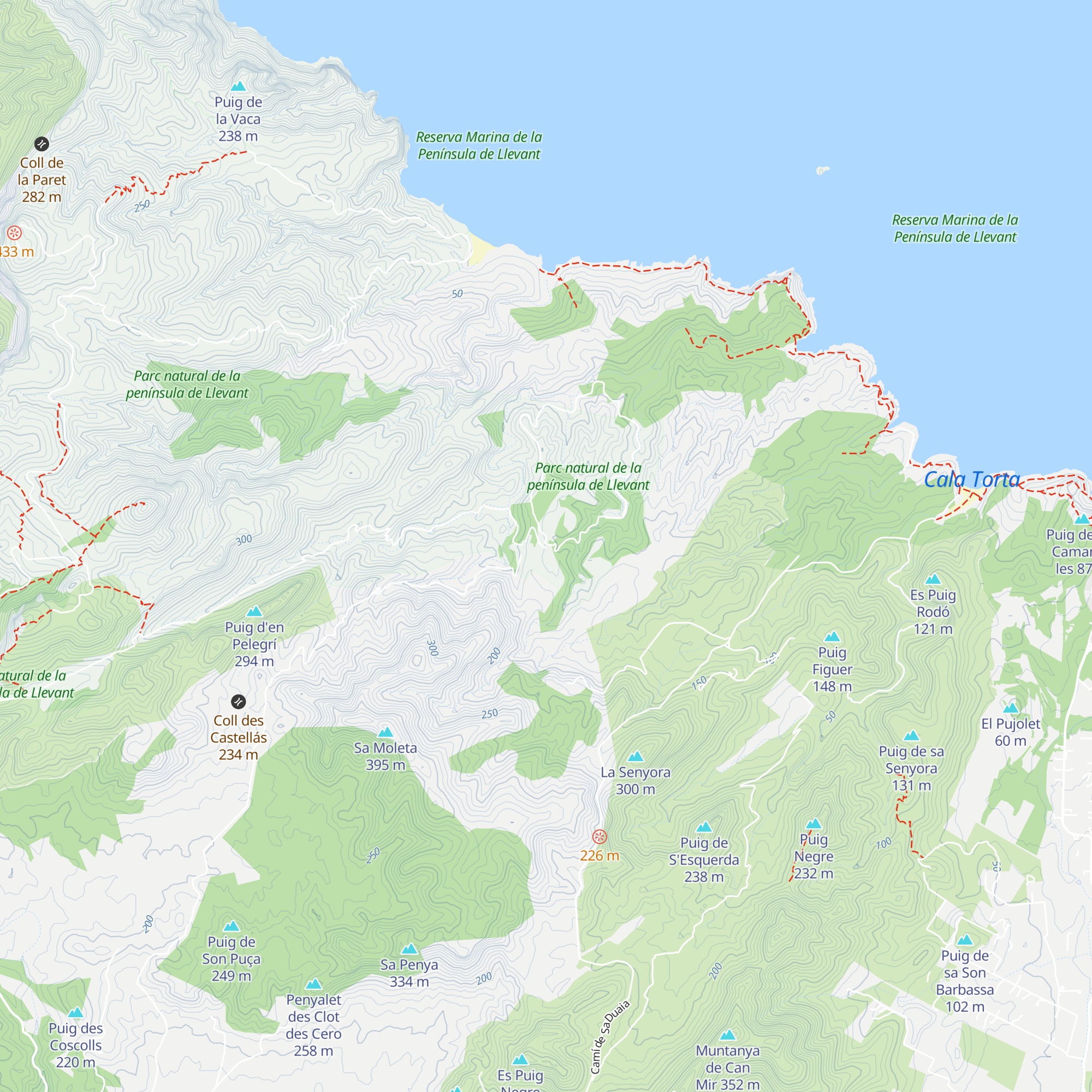 S'Alzina map