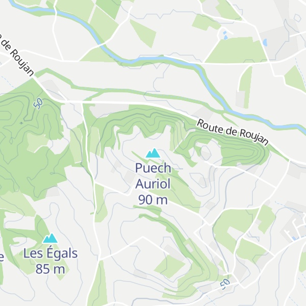 Map of Puech Auriol