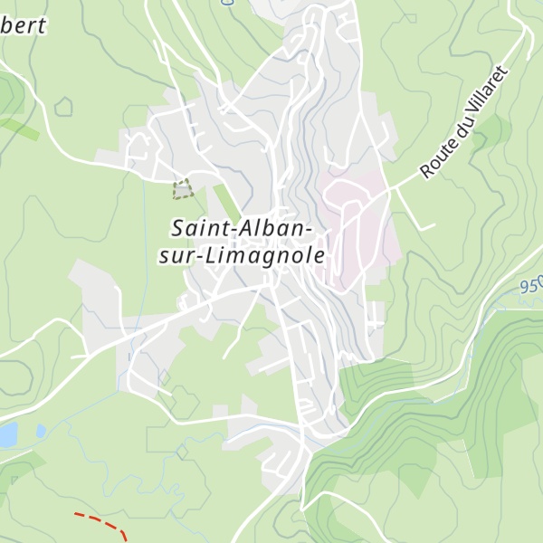 Map of Refuge Pelerin