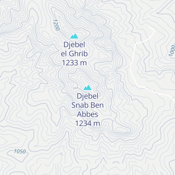 Map of Djebel Snab Ben Abbes