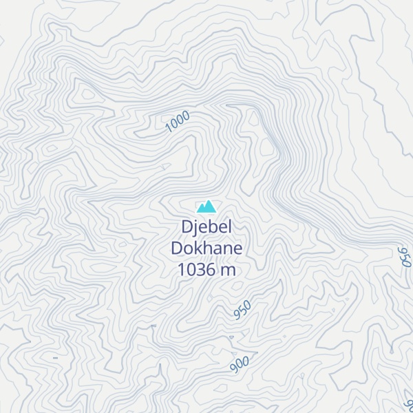 Map of Djebel Dokhane