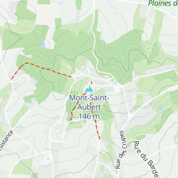 Map of Mont-Saint-Aubert