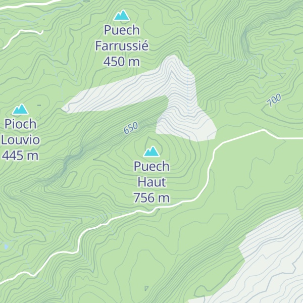Map of Puech Haut
