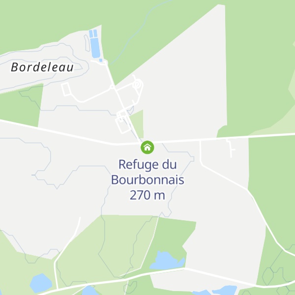 Map of Refuge du Bourbonnais