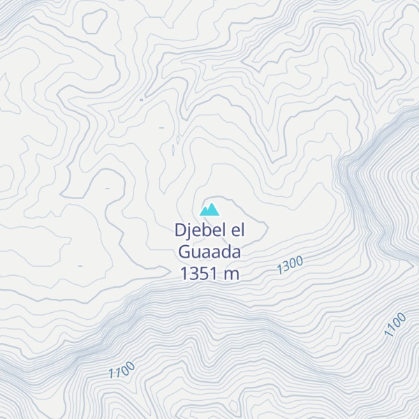 Map of Djebel el Guaada
