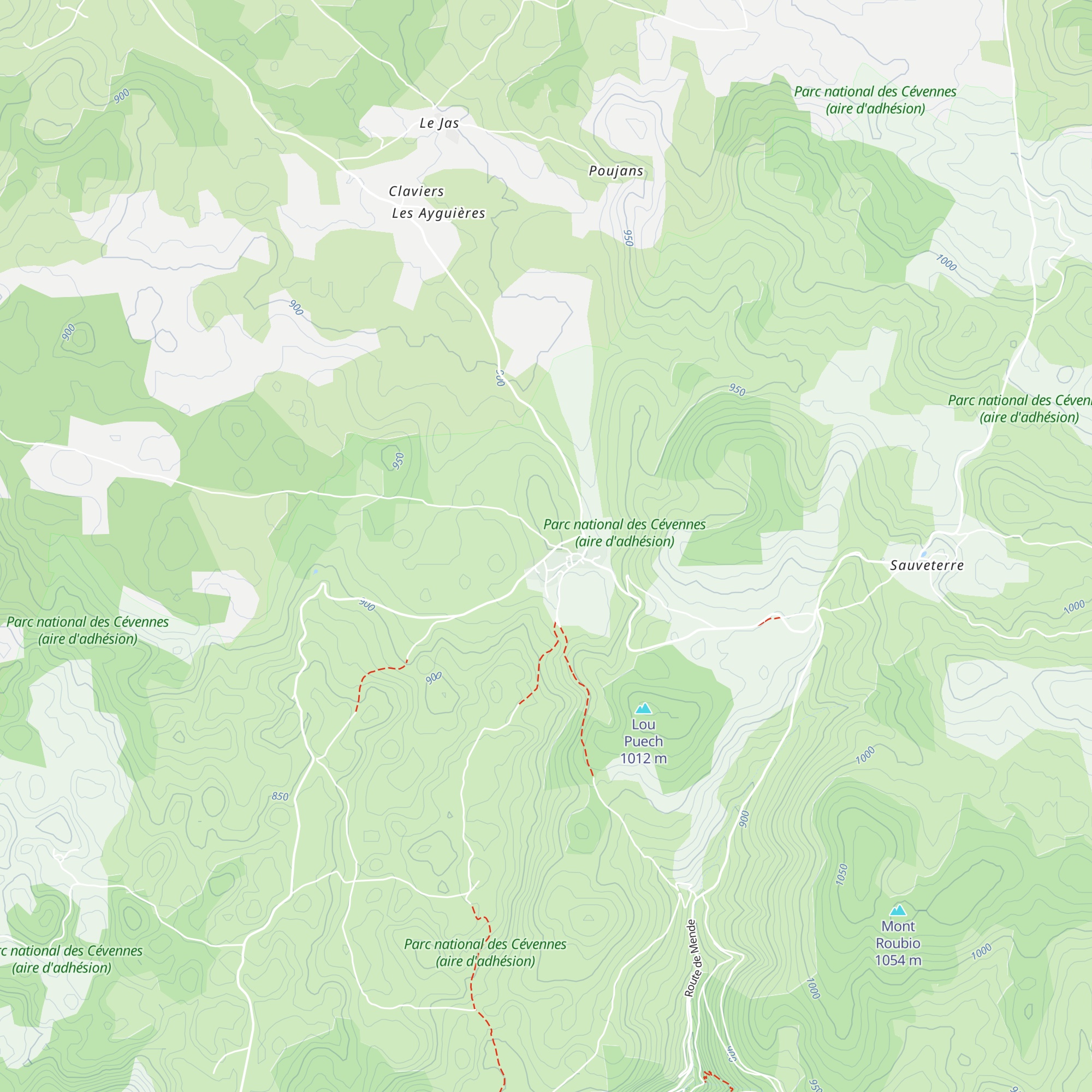 Gîte d'étape Les Dolmens map