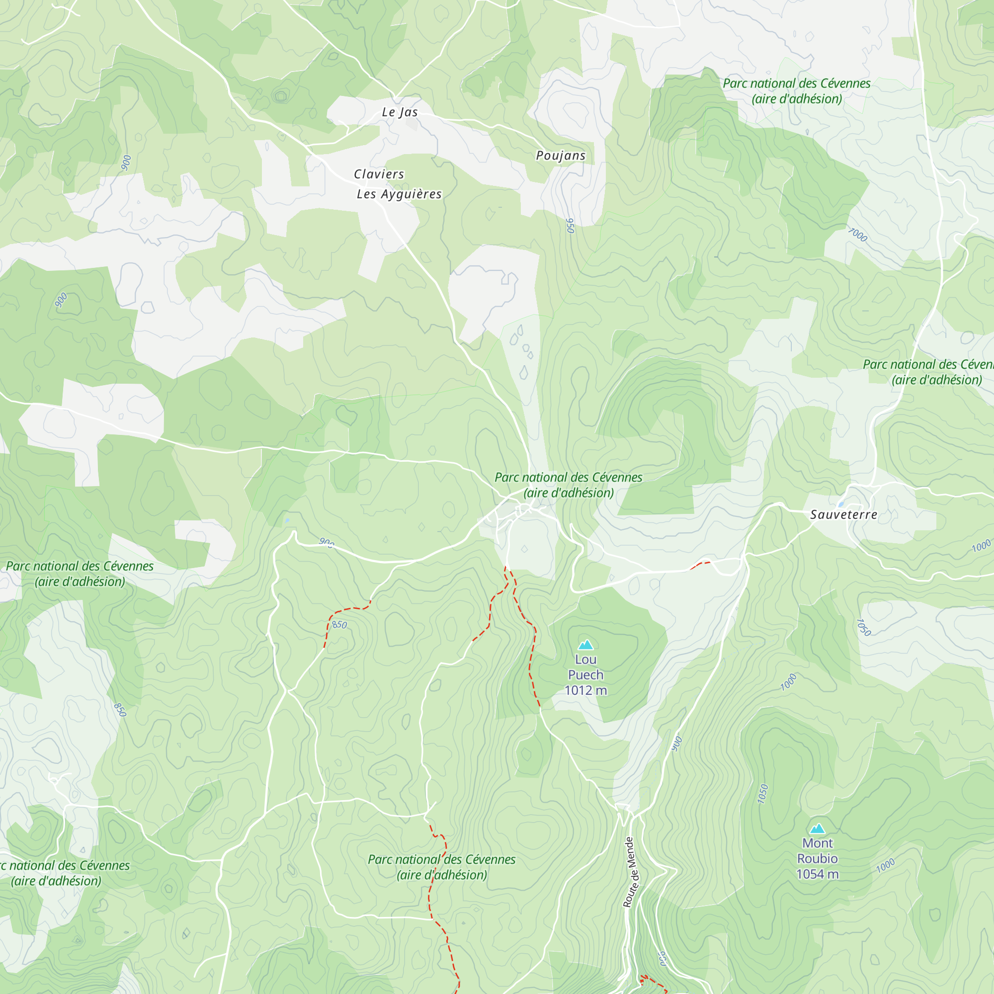 Gîte d'étape Les Dolmens map
