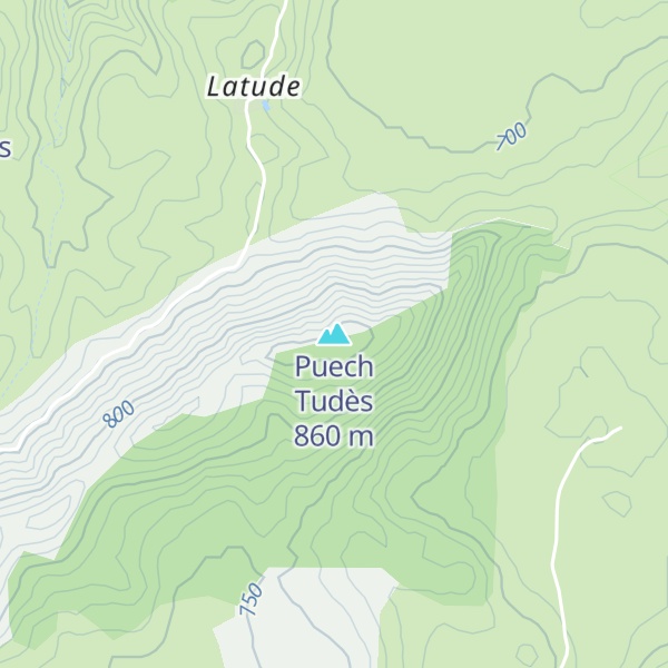 Map of Puech Tudès
