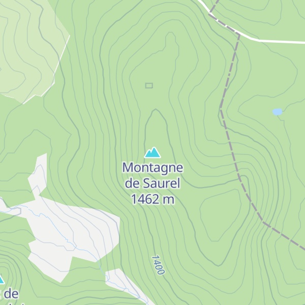 Map of Montagne de Saurel