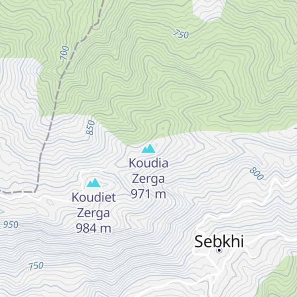 Map of Koudia Zerga