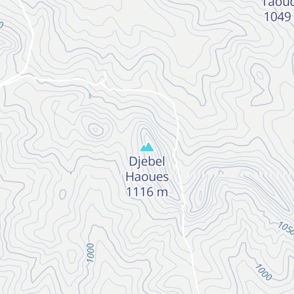 Map of Djebel Haoues