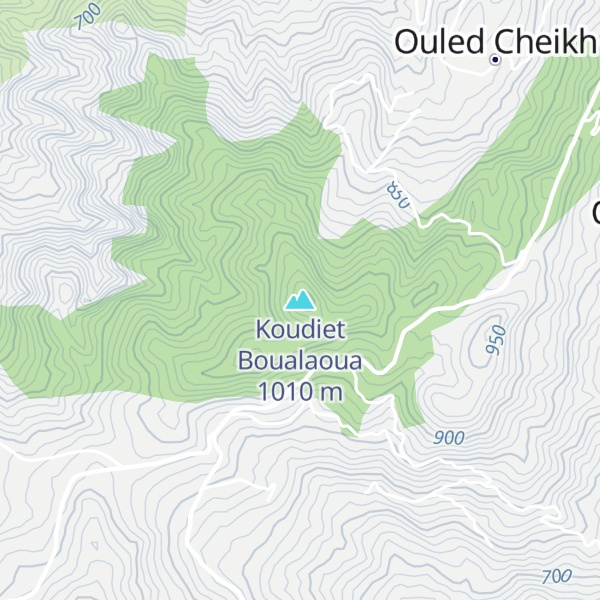 Map of Koudiet Boualaoua