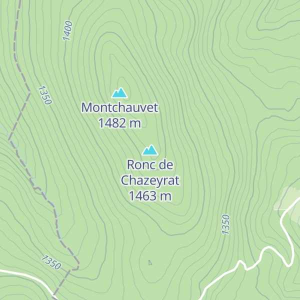 Map of Ronc de Chazeyrat