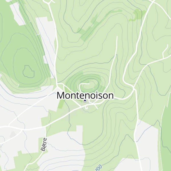 Map of Montenoison