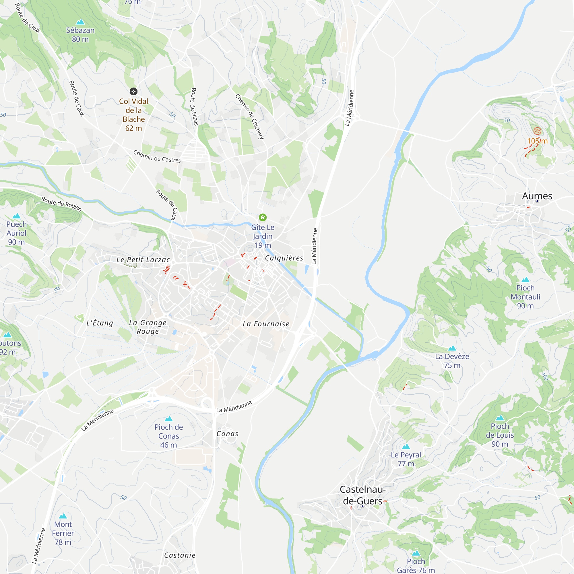 Gîtes Couvent Les Ursulines map